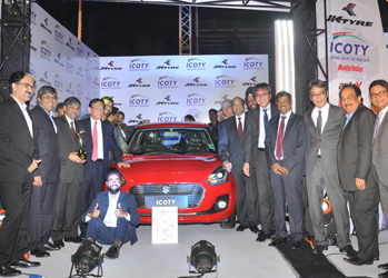 Maruti Suzuki Swift wins the 2019 Indian Car of the Year Award by ICOTY
