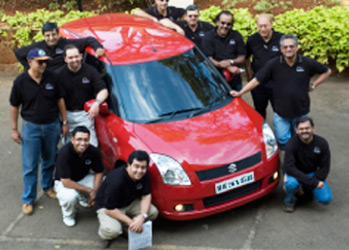 Maruti Suzuki Swift wins the 2006 Indian Car of the Year Award by ICOTY