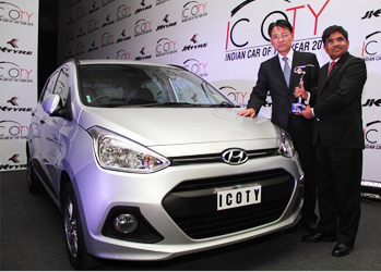 Hyundai Grand i10 wins the 2014 Indian Car of the Year Award by ICOTY