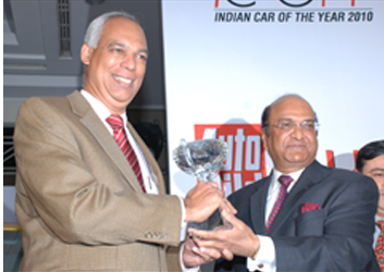 Tata Nano wins the 2010 Indian Car of the Year Award by ICOTY